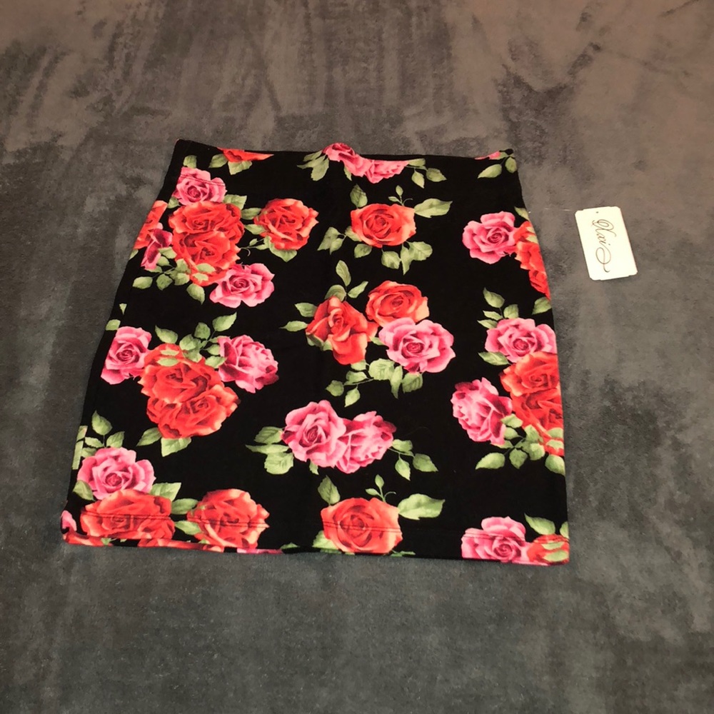 Floral Mini Skirt